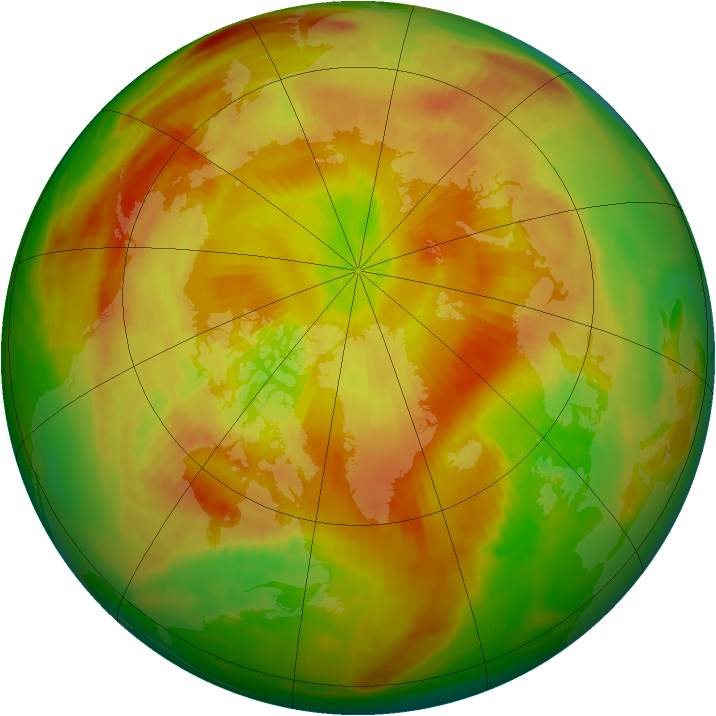 Arctic ozone map for 13 May 1979